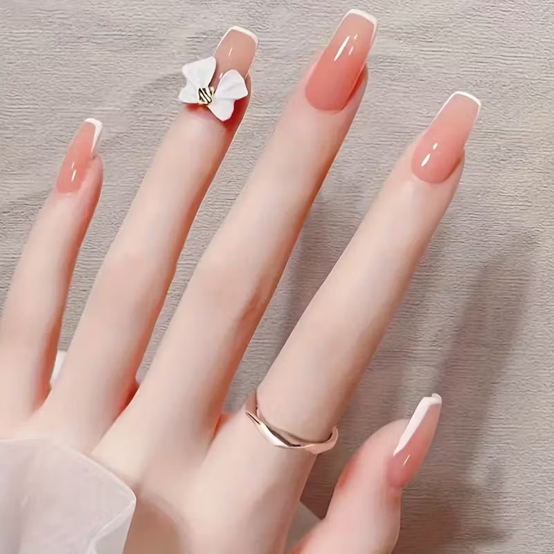 🎀Fast and Easy French Tip Nail Art with Clear Stamper and Scraper💅✨