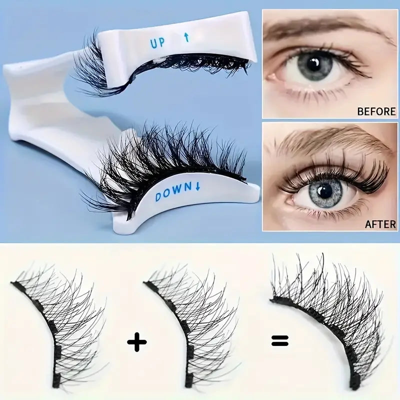 π Magnetic Eyelashes + Applicator β Fast β¨ Reusable ποΈ