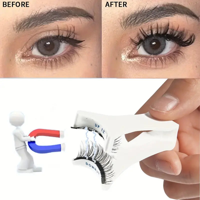 π Magnetic Eyelashes + Applicator β Fast β¨ Reusable ποΈ