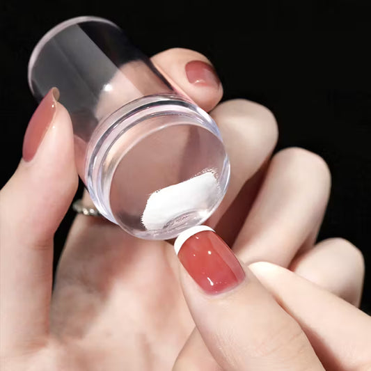 🎀Fast and Easy French Tip Nail Art with Clear Stamper and Scraper💅✨